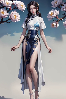[AI绘画] 秦怡宁 花树旗袍[36P60M]